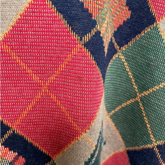 Vntg Johnny Lambs 100% Cotton Long Sleeve Plaid Print Polo Shirt - Picture 3 of 7